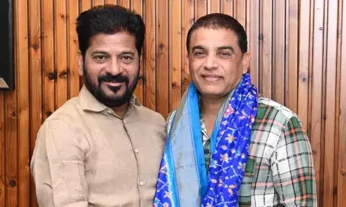 ముఖ్యమంత్రి ఎ.రేవంత్ రెడ్డిని మర్యాద పూర్వకంగా  కలిసిన  దిల్ రాజు