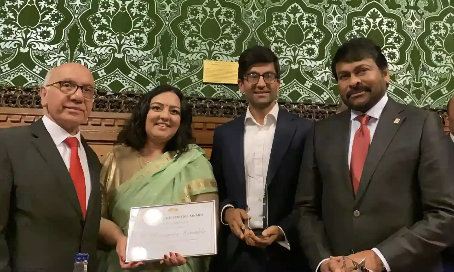 Chiranjeevi receives special honor in UK Parliament! Chiranjeevi receives special honor in UK Parliament!