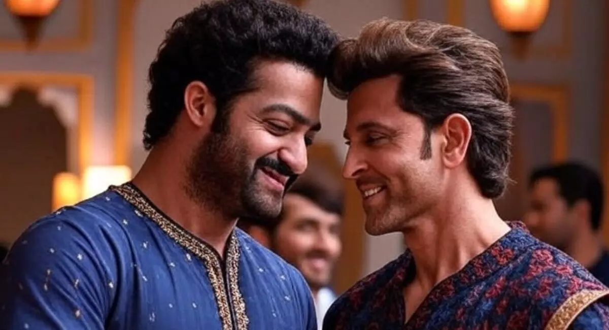 యన్టీఆర్ అండ్ హృతిక్ ఐకానిక్ డ్యాన్స్ నెంబర్ ! యన్టీఆర్ అండ్ హృతిక్ ఐకానిక్ డ్యాన్స్ నెంబర్ !