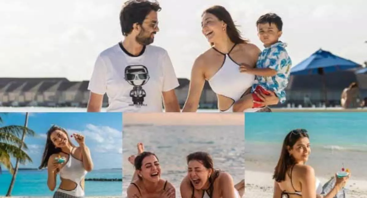 మాల్దీవ్స్ లో చందమామ బర్త్ డే సెలబ్రేషన్స్ మాల్దీవ్స్ లో చందమామ బర్త్ డే సెలబ్రేషన్స్