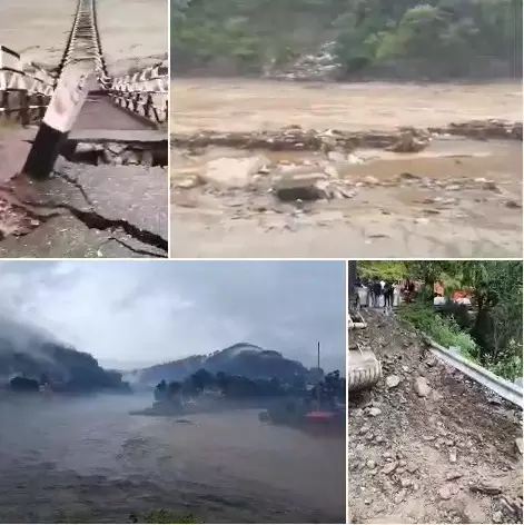 హిమాచల్ ప్రదేశ్లో వరద విపత్తు: మండీలో నలుగురు మృతి, 16 మంది గల్లంతు హిమాచల్ ప్రదేశ్లో వరద విపత్తు: మండీలో నలుగురు మృతి, 16 మంది గల్లంతు