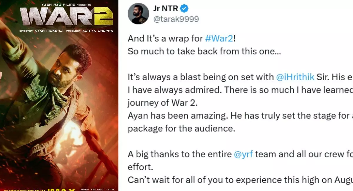 NTRs crazy update on War 2! NTRs crazy update on War 2!