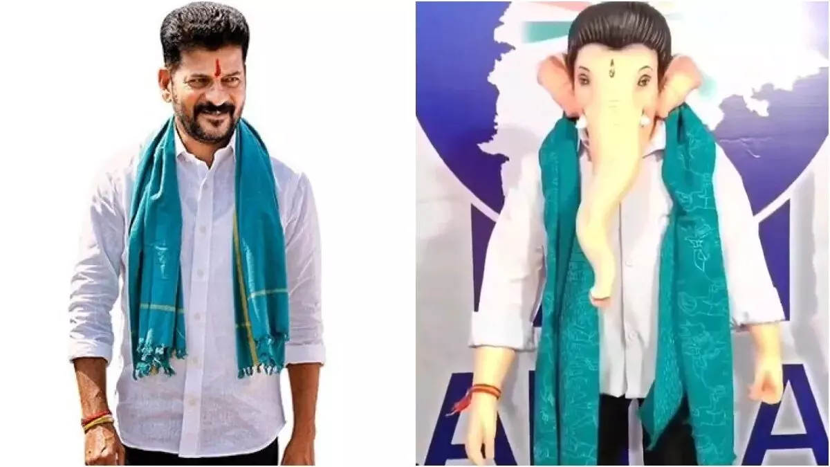 సీఎం రేవంత్ రూపంలో గణేశుడు సీఎం రేవంత్ రూపంలో గణేశుడు