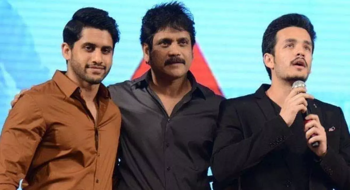 మళ్లీ ఒక ఫ్రేమ్ లో అక్కినేని త్రయం ? మళ్లీ ఒక ఫ్రేమ్ లో అక్కినేని త్రయం ?